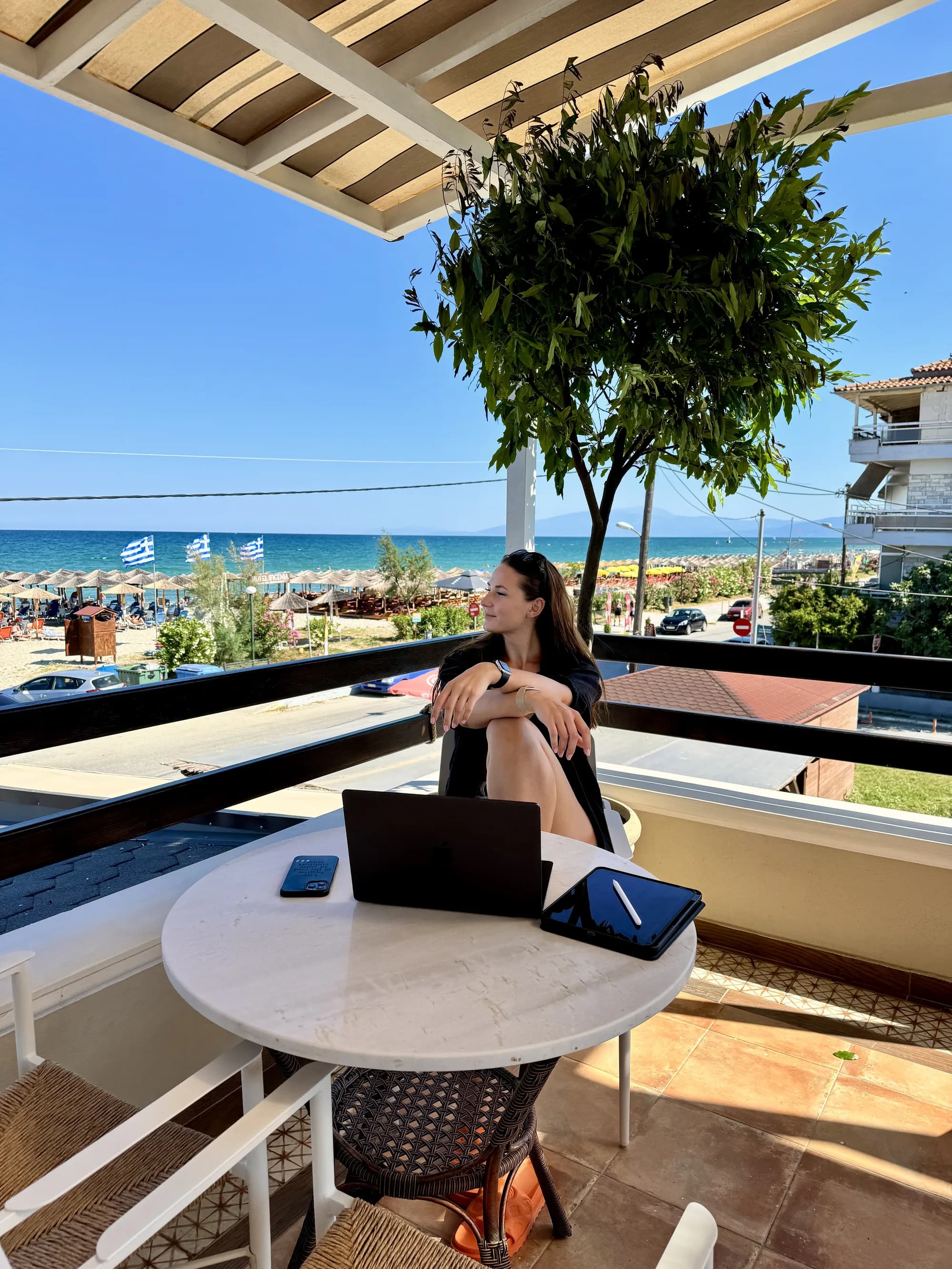 Remote work by the sea